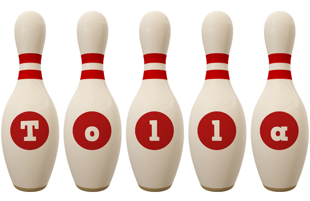 Tolla bowling-pin logo