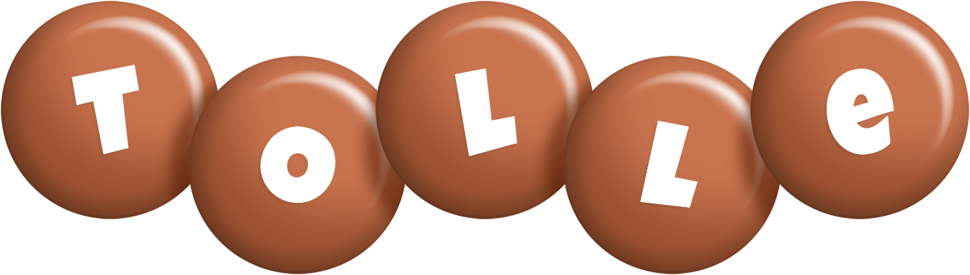 Tolle candy-brown logo