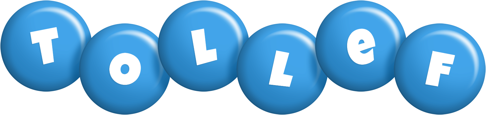 Tollef candy-blue logo