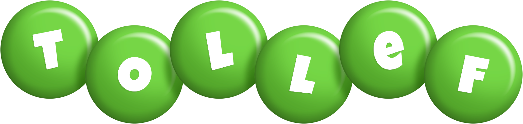 Tollef candy-green logo
