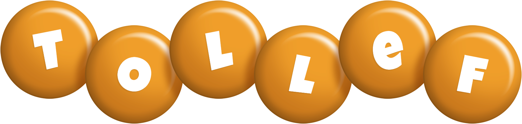 Tollef candy-orange logo