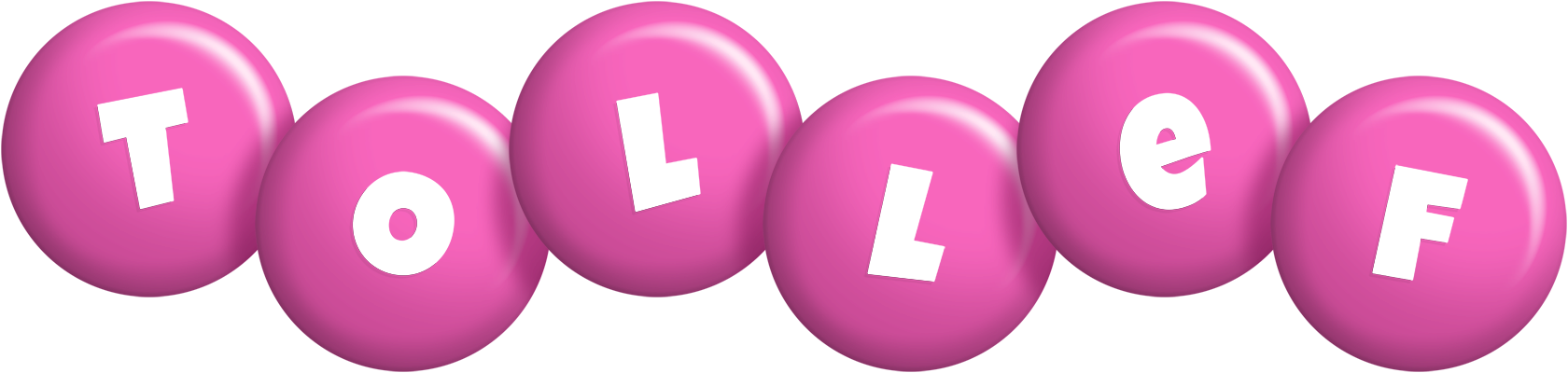 Tollef candy-pink logo