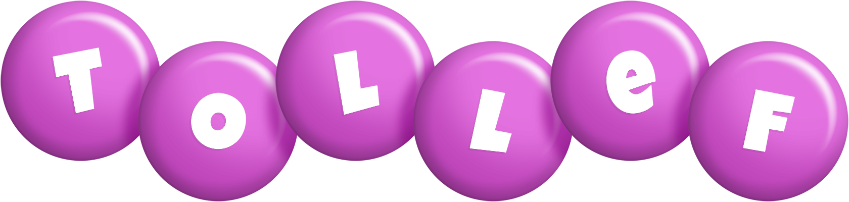 Tollef candy-purple logo