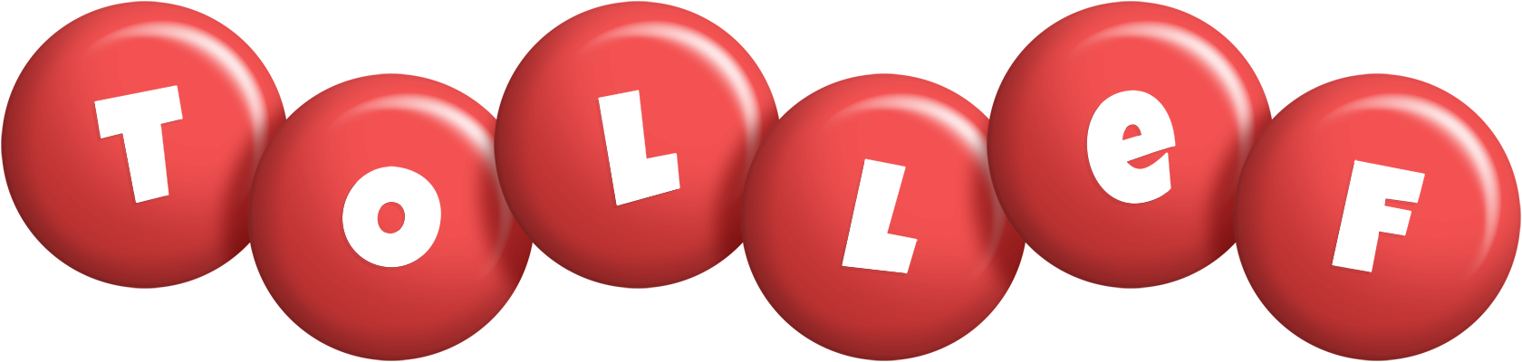 Tollef candy-red logo