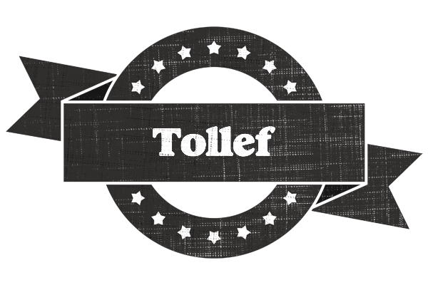 Tollef grunge logo