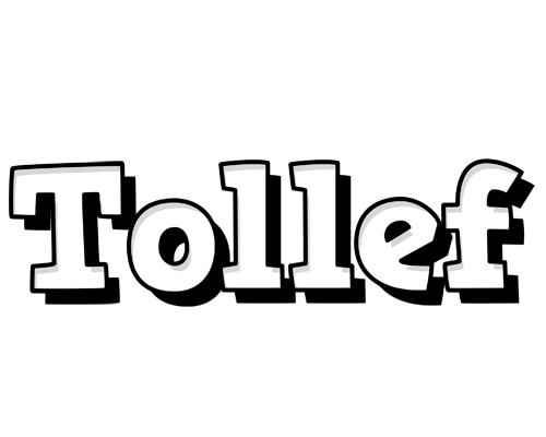 Tollef snowing logo