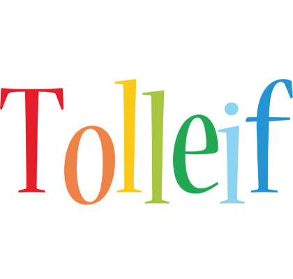 Tolleif birthday logo