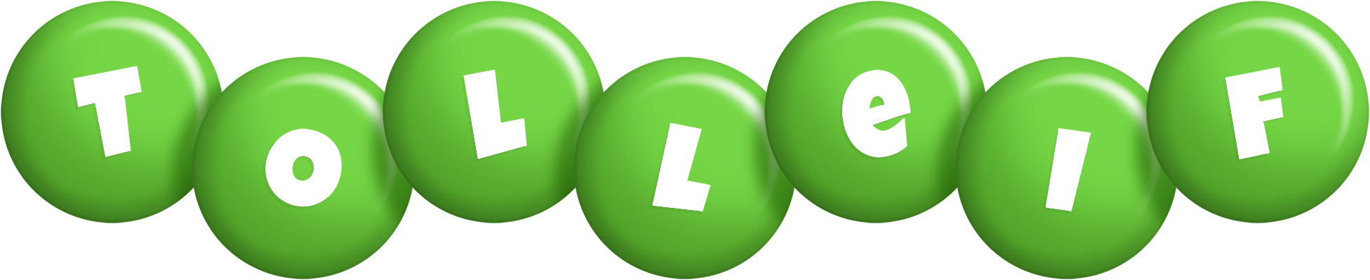 Tolleif candy-green logo