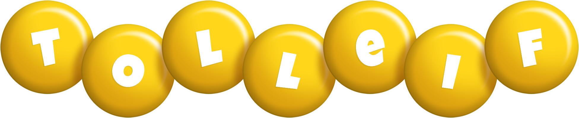 Tolleif candy-yellow logo