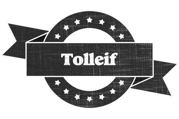 Tolleif grunge logo