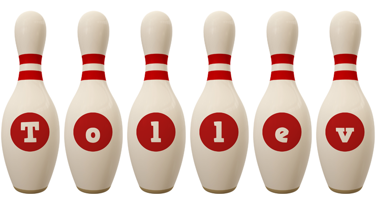 Tollev bowling-pin logo