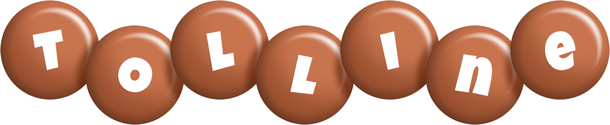 Tolline candy-brown logo
