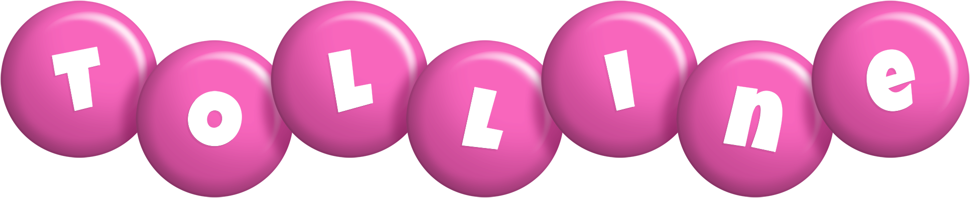 Tolline candy-pink logo