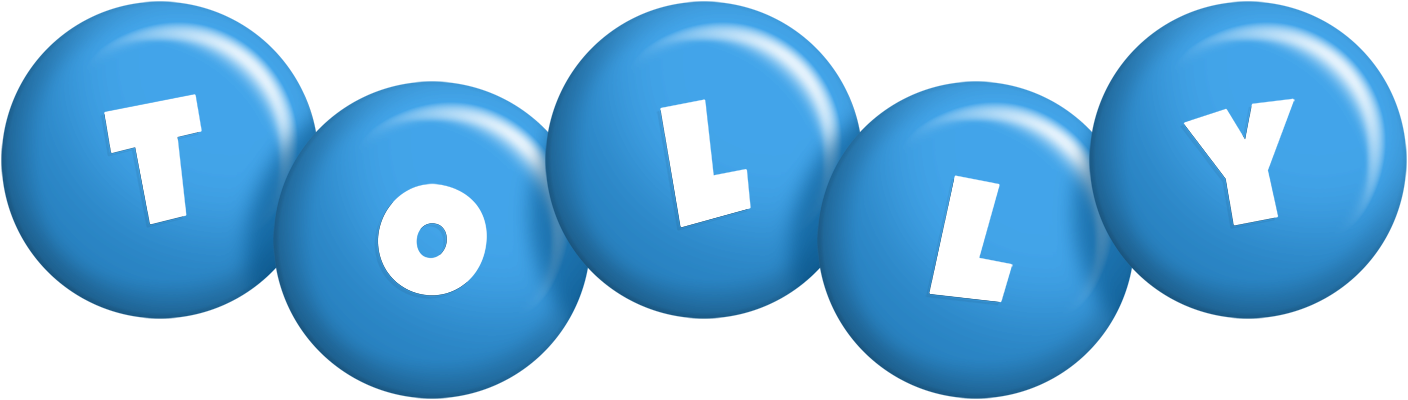 Tolly candy-blue logo