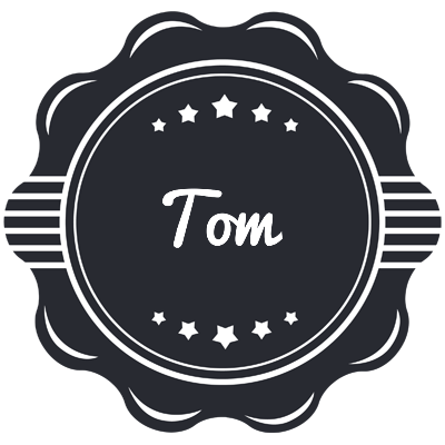 Tom badge logo