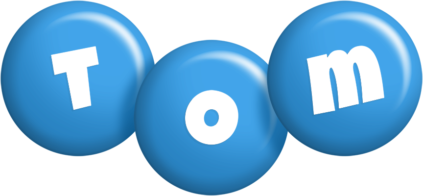 Tom candy-blue logo