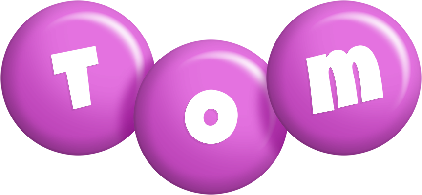 Tom candy-purple logo
