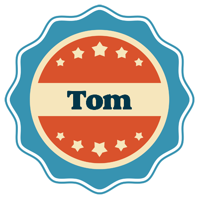 Tom labels logo