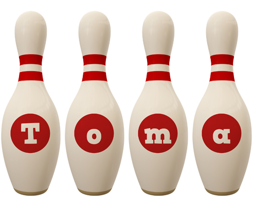 Toma bowling-pin logo