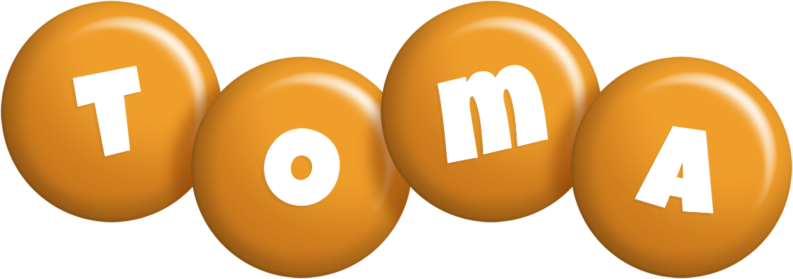 Toma candy-orange logo