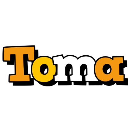 Toma cartoon logo