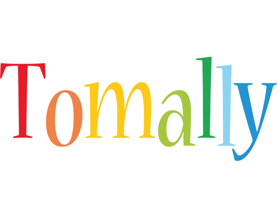 Tomally birthday logo