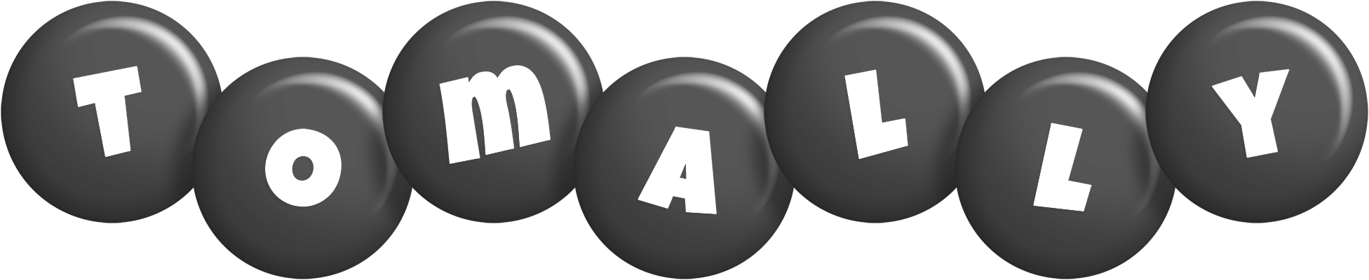 Tomally candy-black logo