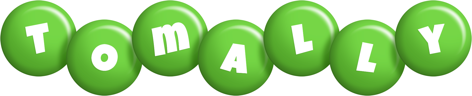 Tomally candy-green logo