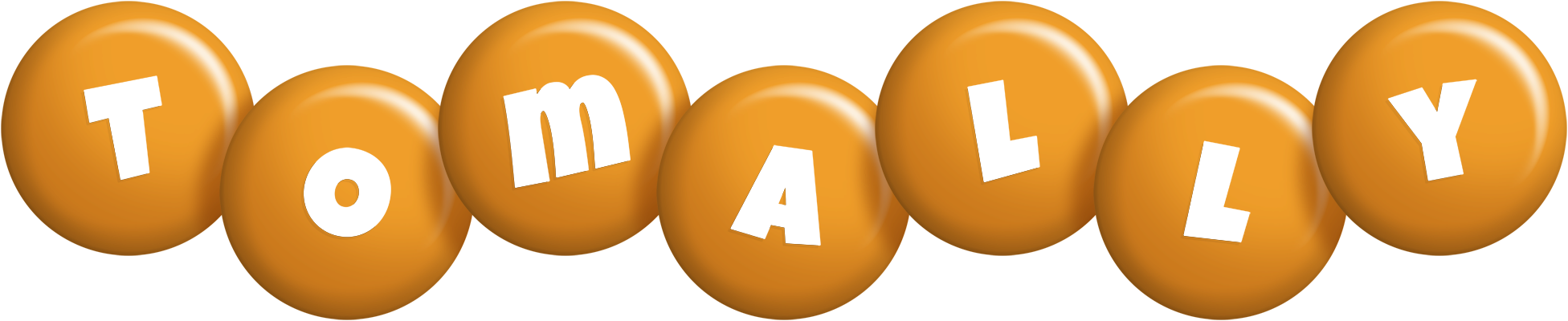 Tomally candy-orange logo
