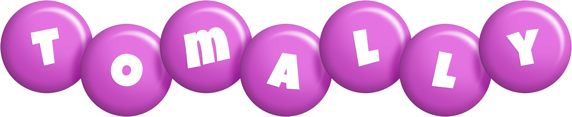 Tomally candy-purple logo