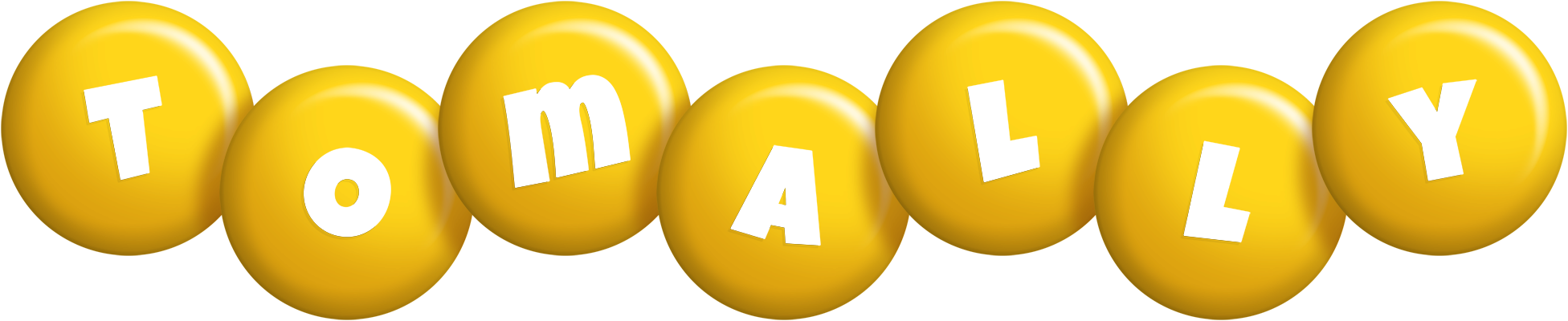 Tomally candy-yellow logo