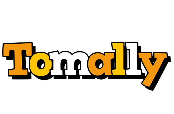 Tomally cartoon logo
