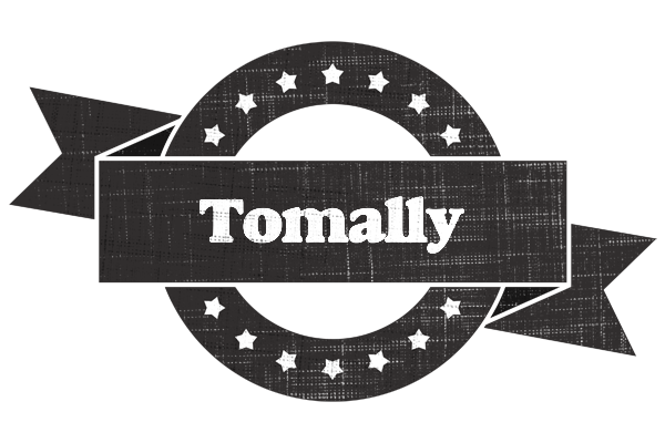 Tomally grunge logo