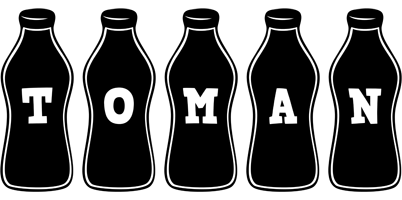 Toman bottle logo