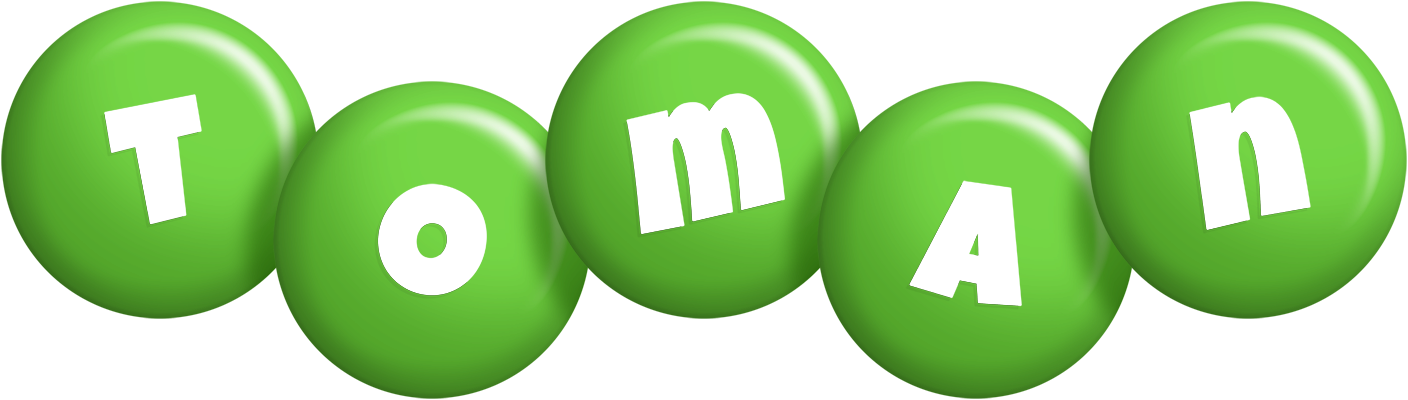 Toman candy-green logo