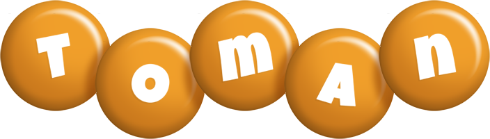 Toman candy-orange logo