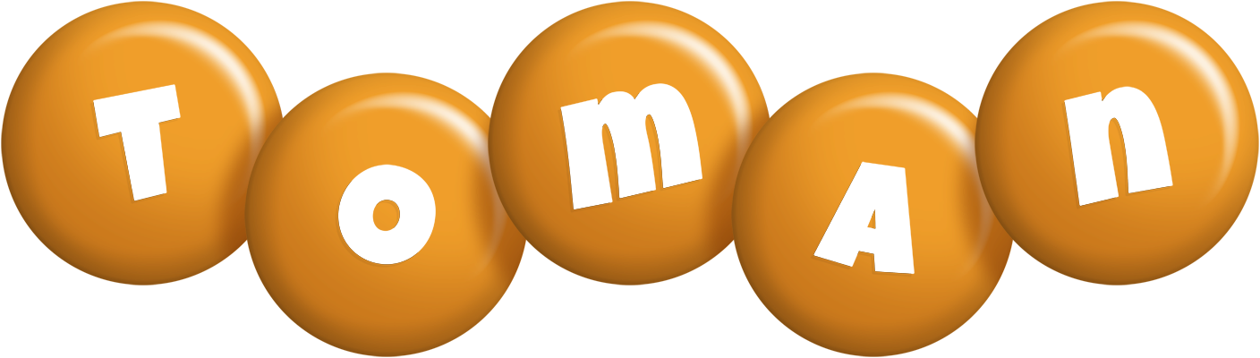 Toman candy-orange logo
