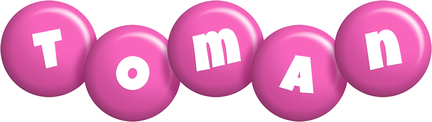 Toman candy-pink logo