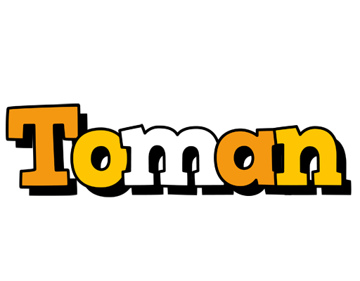 Toman cartoon logo