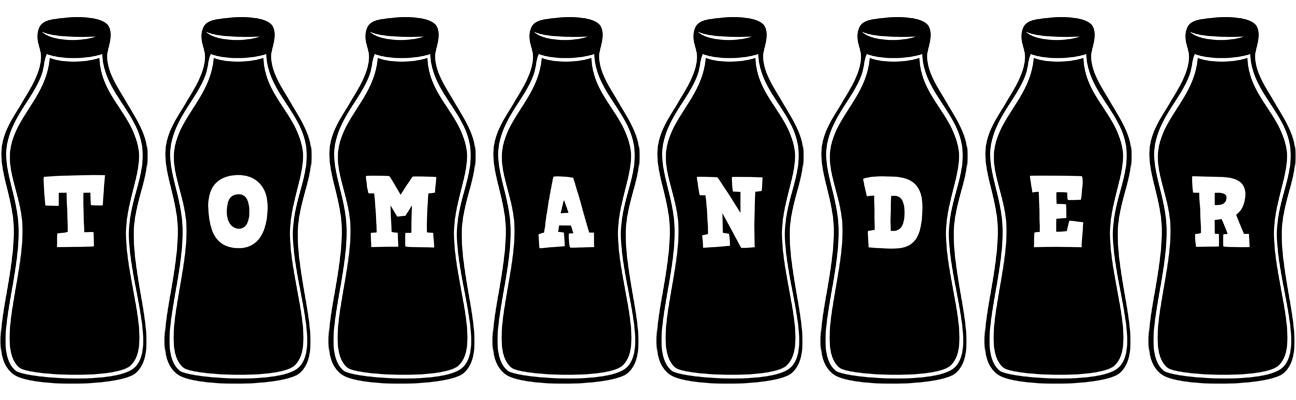Tomander bottle logo