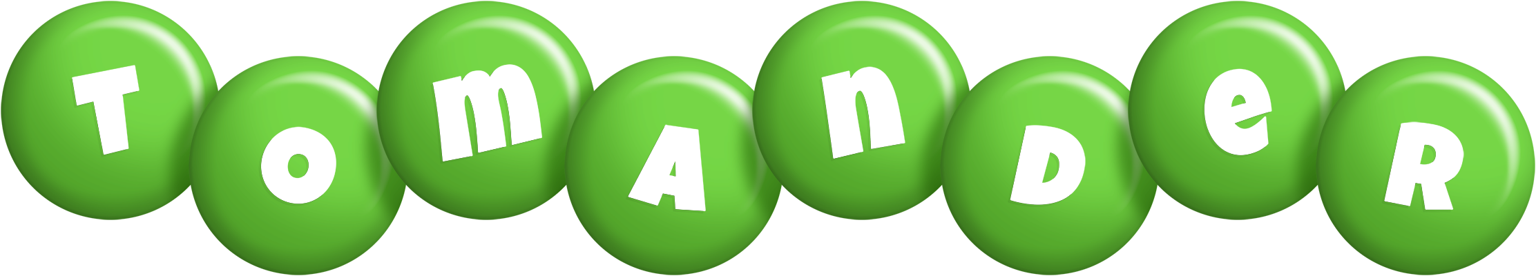 Tomander candy-green logo