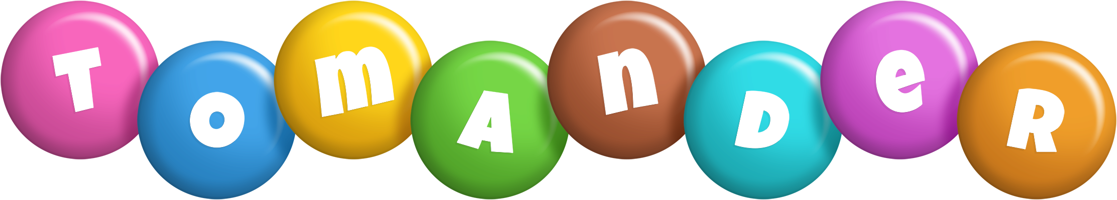 Tomander candy logo