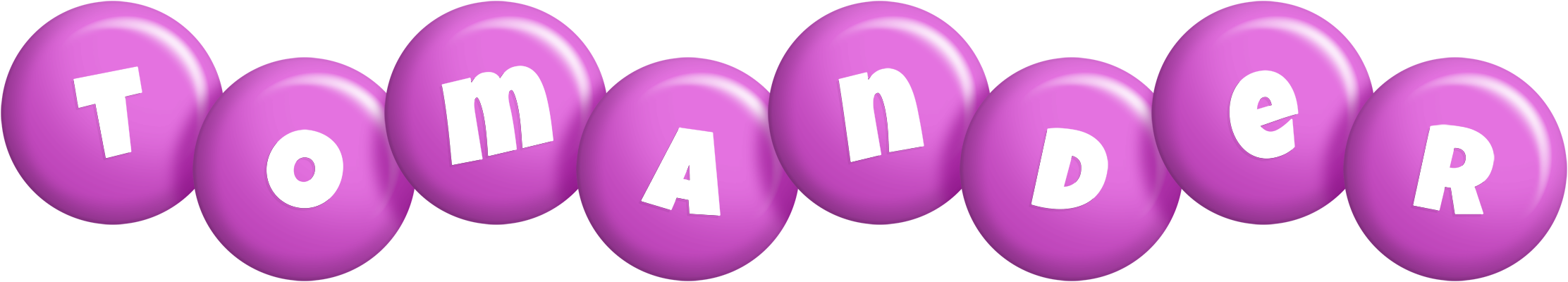 Tomander candy-purple logo