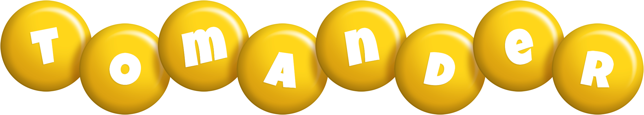 Tomander candy-yellow logo