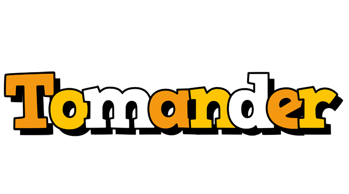 Tomander cartoon logo