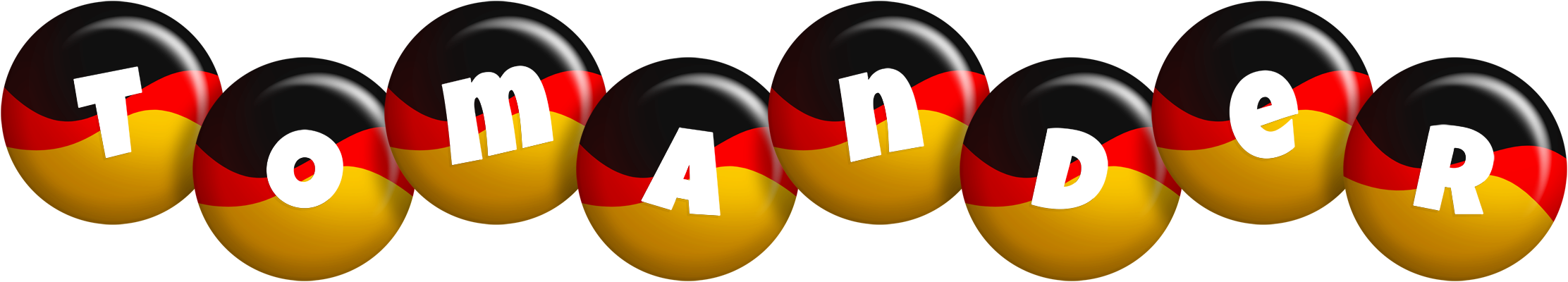 Tomander german logo
