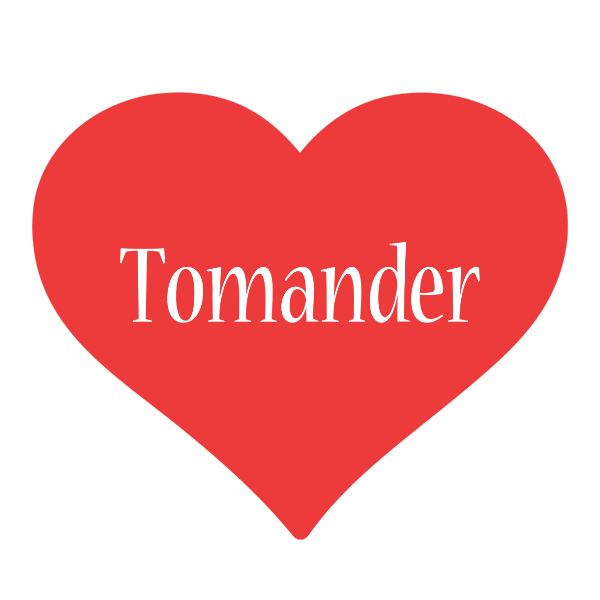 Tomander love logo