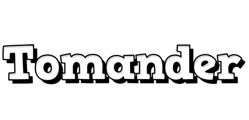 Tomander snowing logo