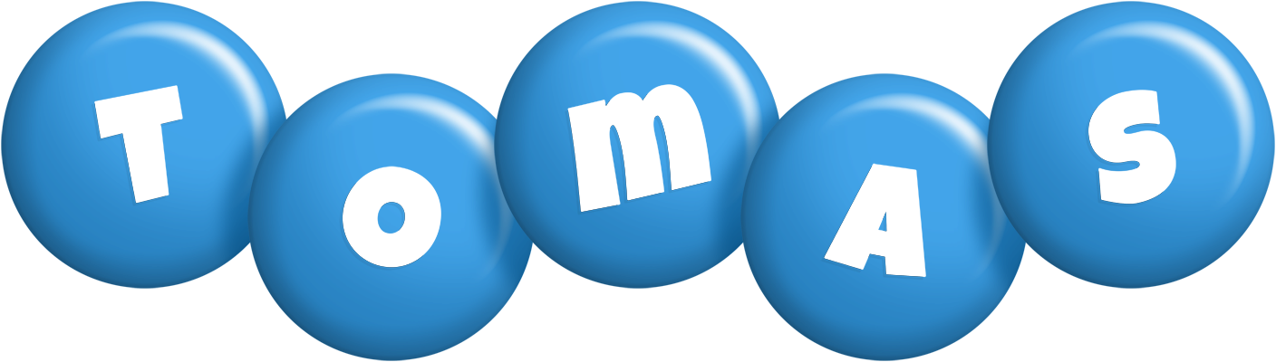 Tomas candy-blue logo