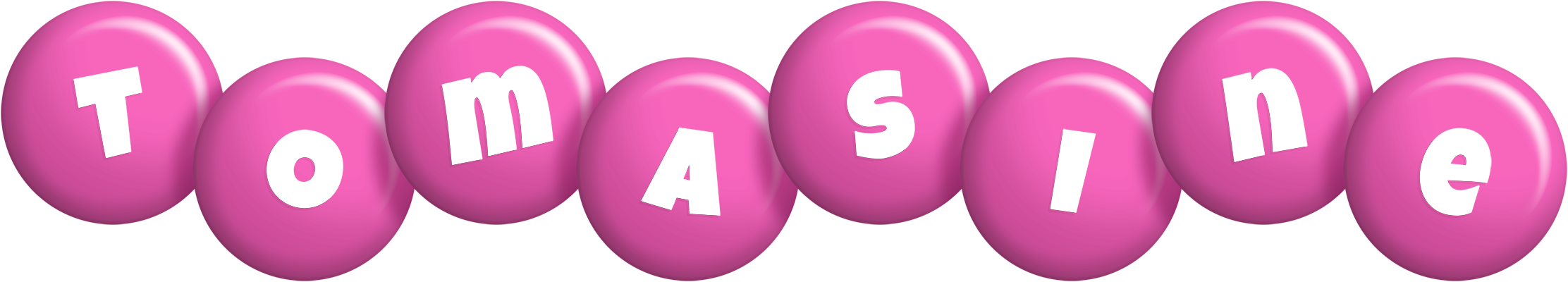 Tomasine candy-pink logo